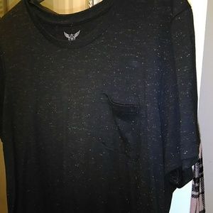 Black glittery T-shirt